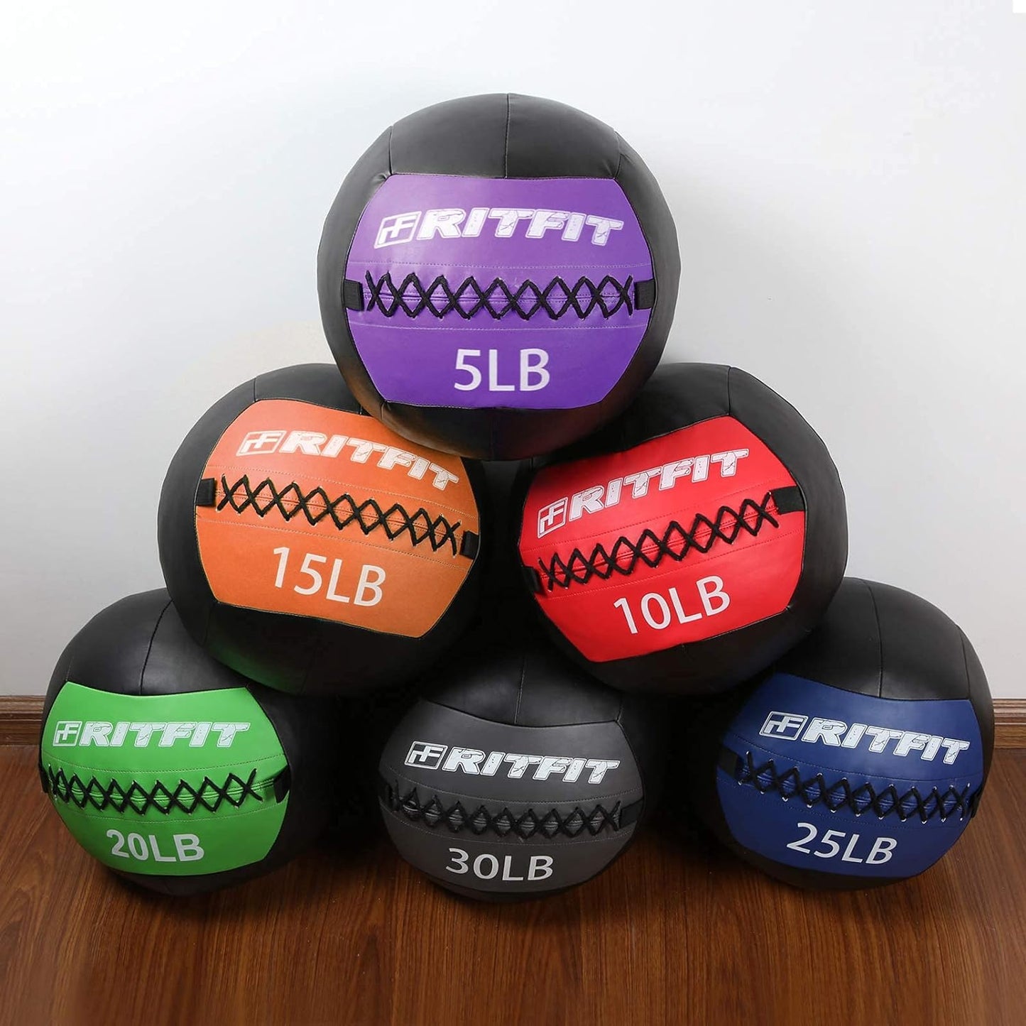 Medicine Ball / Weight Ball / Soft Medicine Ball / Wall Medicine Ball / Soft Wall Ball / Wall Ball Set/ Medicine Balls for Exercise and Conditioning Workouts, Fitness Gym Equipment for Core Training and Cross Training (5/10/15/20/25/30 Lbs)